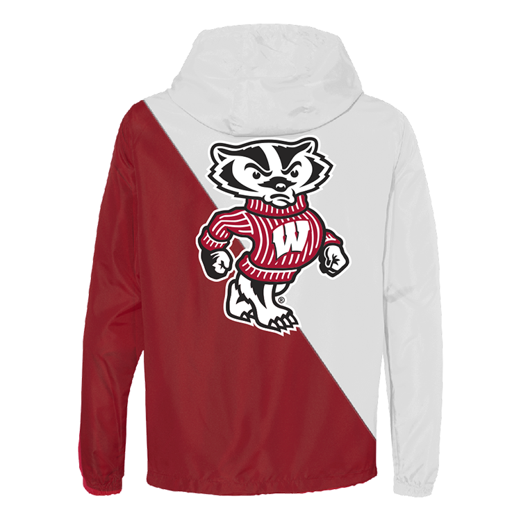 Wisconsin Badgers Two Tone Windbreaker