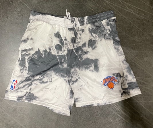 Sublimated Splatter Shorts - KNICKS - GRAY