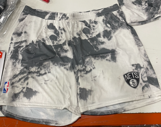 Sublimated Splatter Shorts - NETS - GRAY
