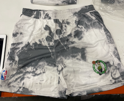 Sublimated Splatter Shorts - CELTICS - GRAY