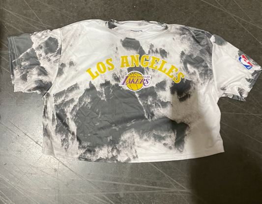 Sublimated Splatter Crop Tee - MAVERICKS - GRAY