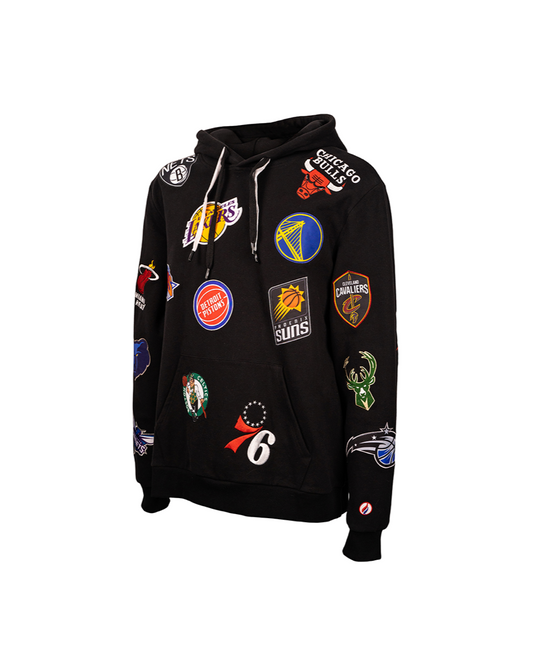 All NBA Team LOGOS Hoodie - BLACK