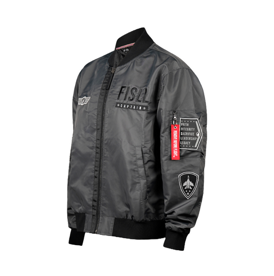 FISLL Brand Charcoal Flight Jacket without Polyfill - FISLL - CHAR