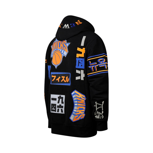 Multi Language Hoodie - KNICKS - BLK