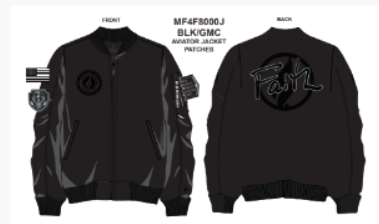 Knicks Stealth Flight Jacket - FISLL - BLK