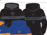 BHC Fleece Hoodie - CAVALIERS - BLK