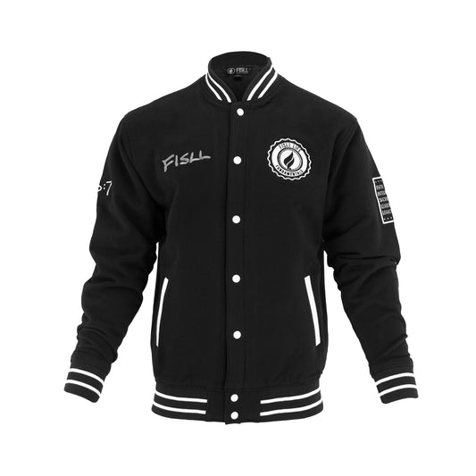 FISLL Fundamentals Button Up Varsity Jacket - FISLL - BLK