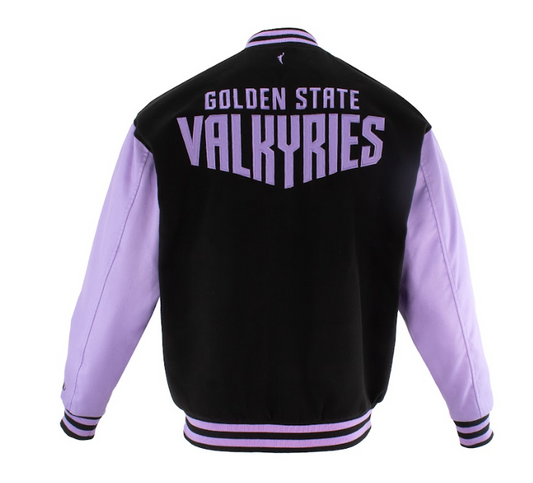 WNBA Team Specific Varsity Jacket - VALKYRIES - BLK/LILAC