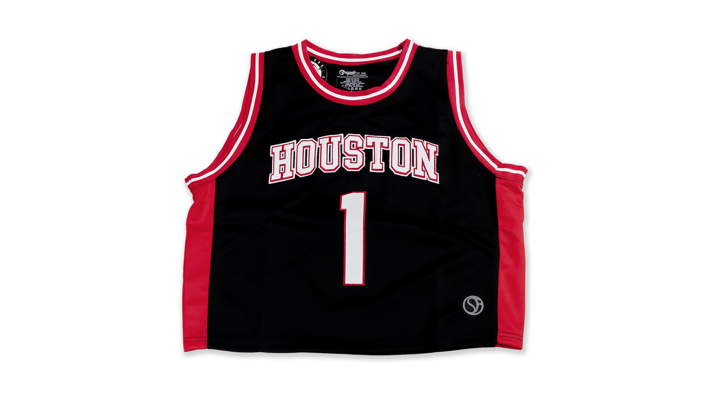 Houston Cougars Fashion Cropped Basketball Jersey